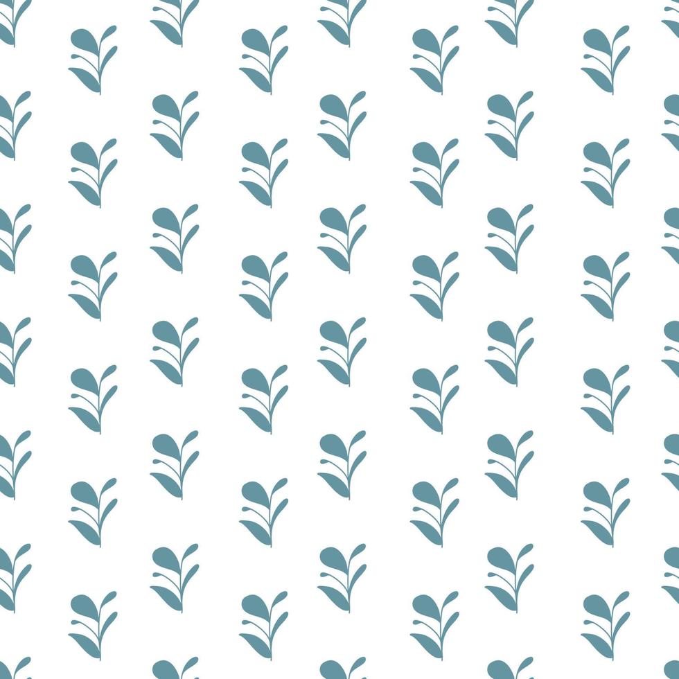 Floral seamless pattern. Hand drawn silhouette branches textures. Cute patterns. elegant template. Simple universal background. vector