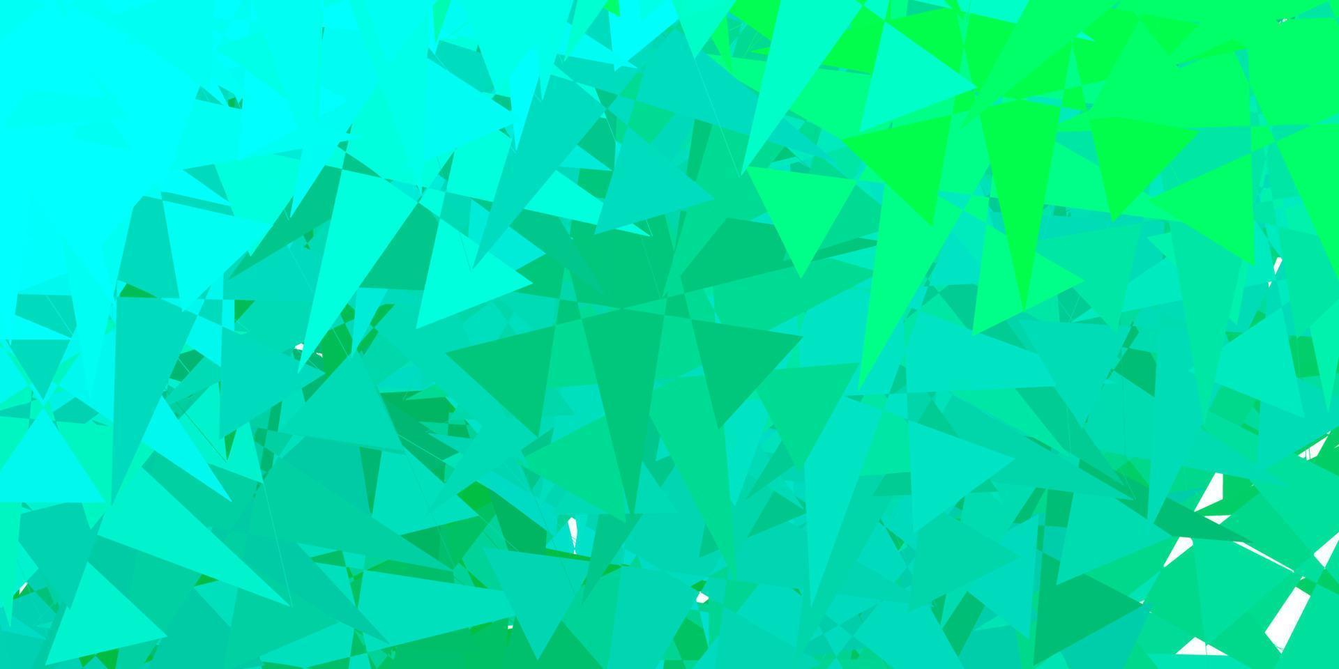 textura de vector verde claro con formas de memphis.