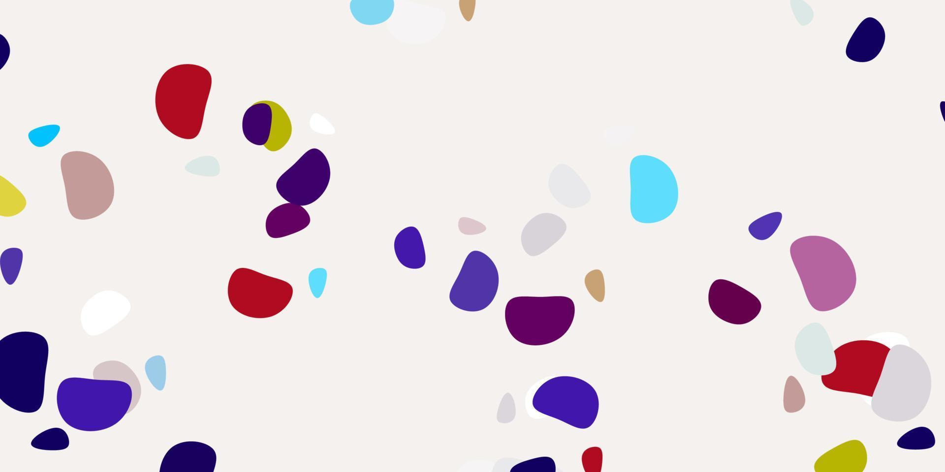 Light blue, yellow vector background with random forms.