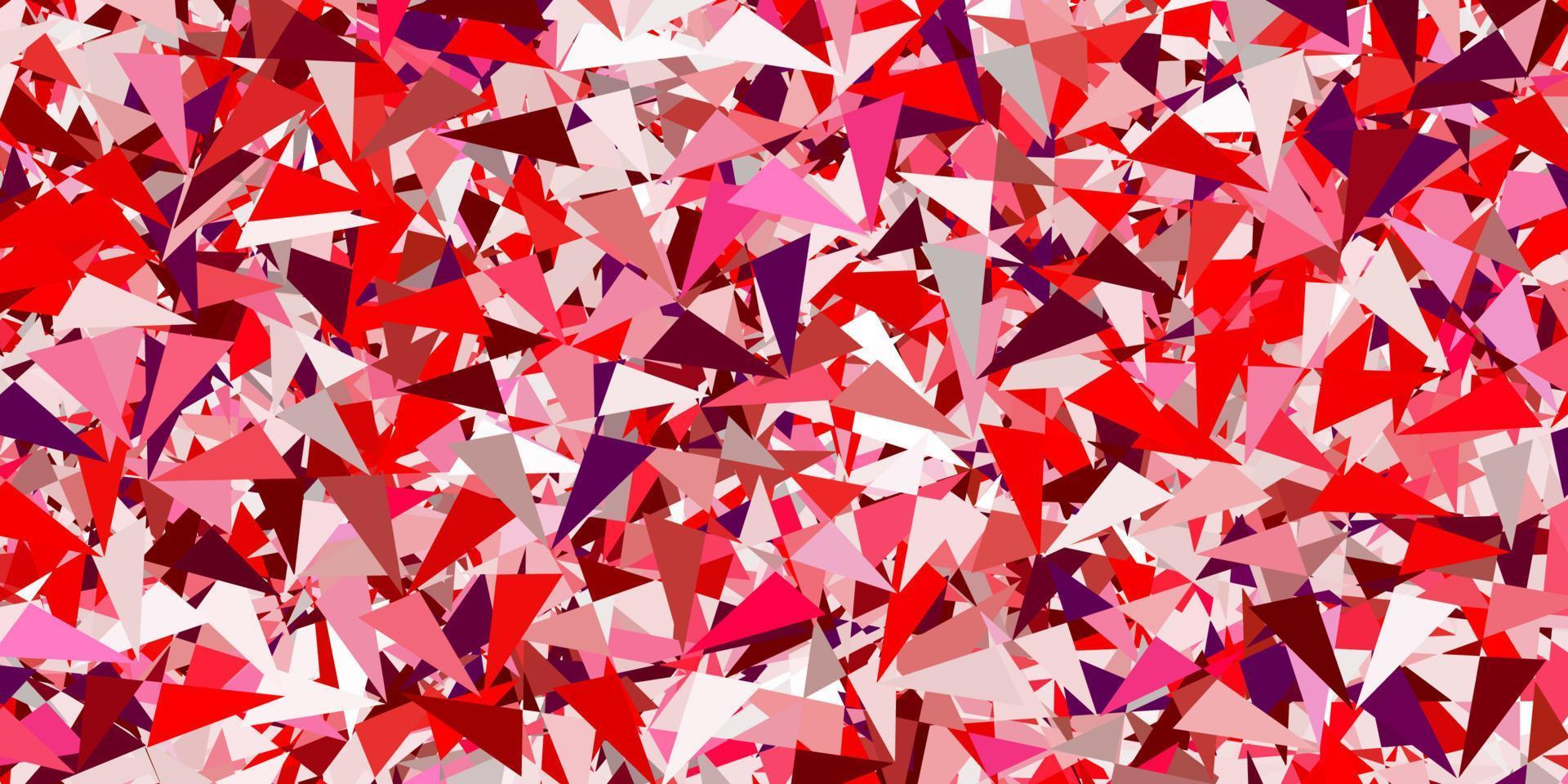 Light pink, red vector background with triangles. 6325714 Vector Art at