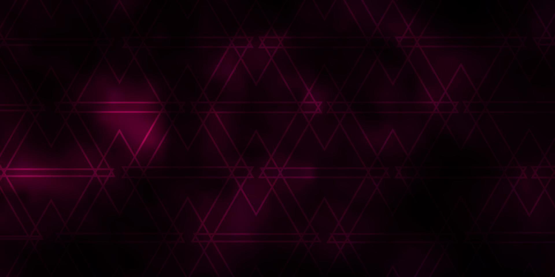 Dark Pink, Blue vector background with polygonal style.