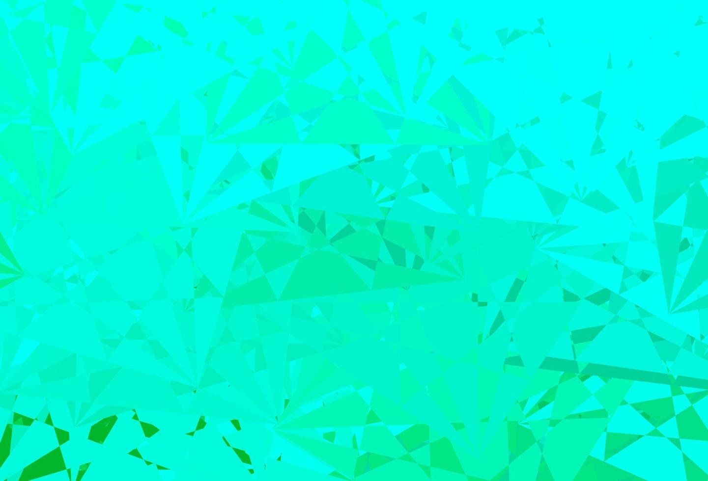 Light Green vector backdrop with chaotic shapes.