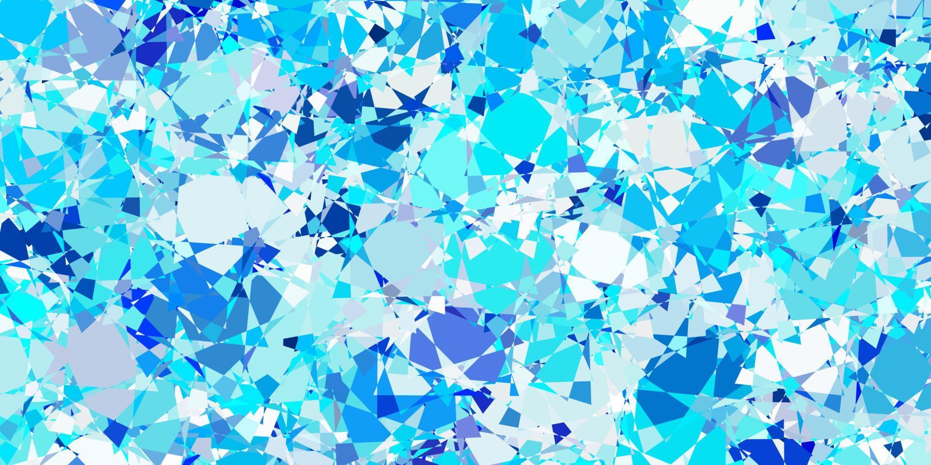 diseño de vector azul claro con formas triangulares.