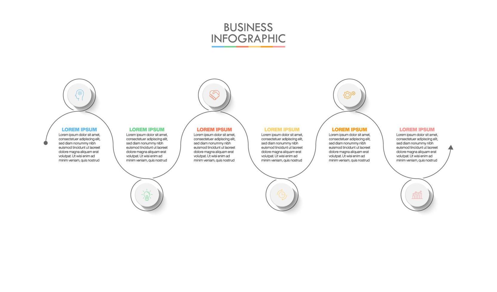 Presentation business infographic template vector