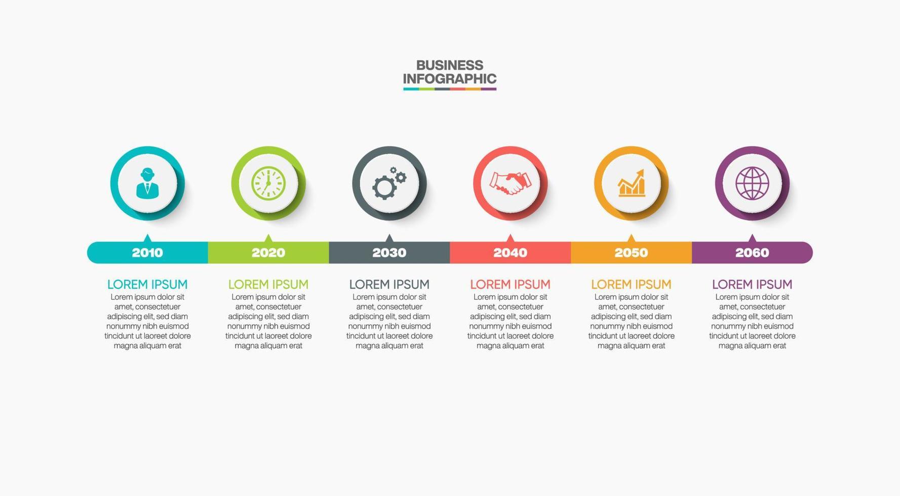 Presentation business infographic template vector