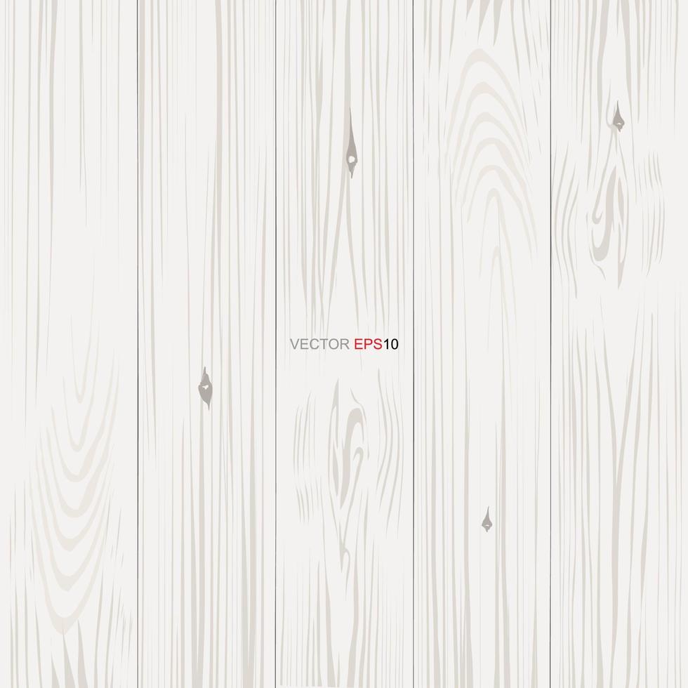 White wood pattern and texture for background. Vector. vector