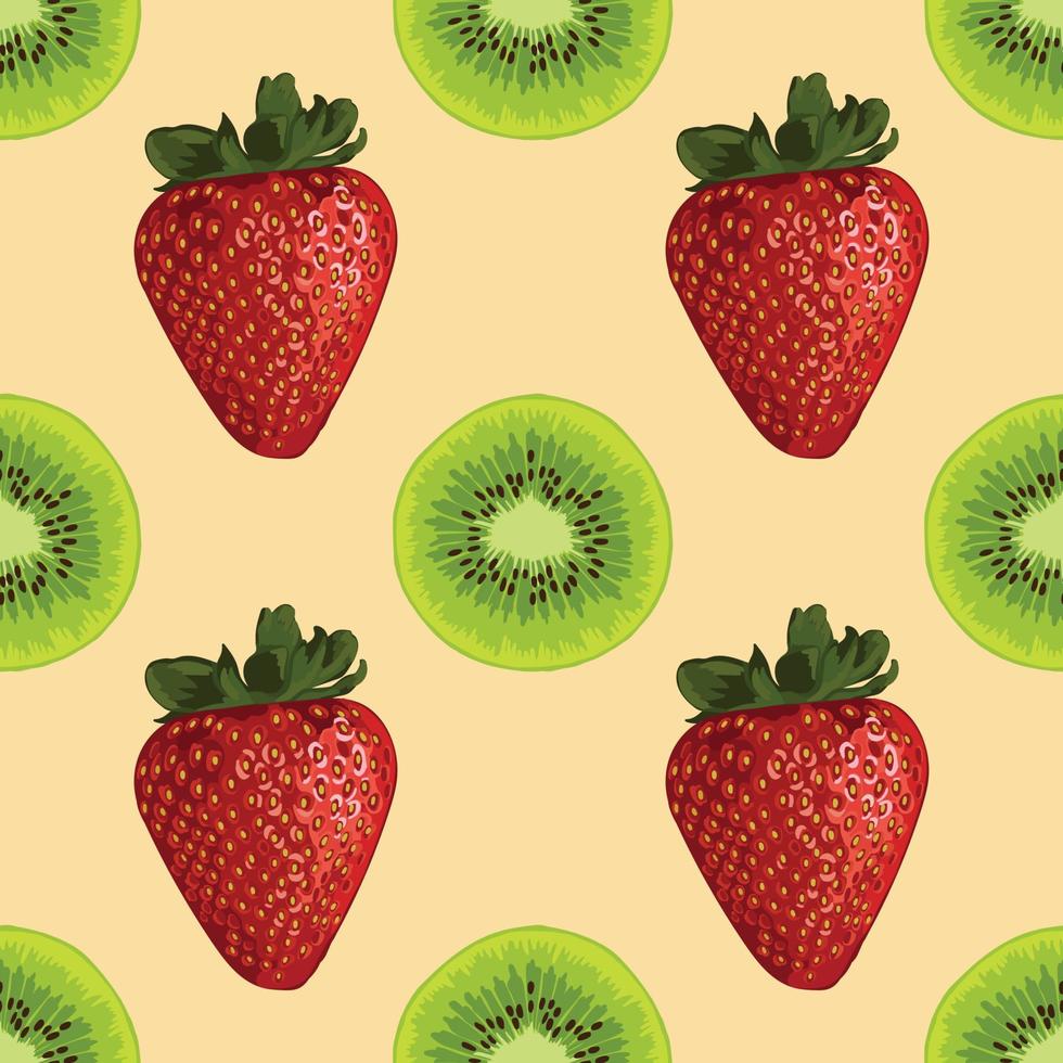 frutas dibujo fondo transparente patrón tropical colorido vector