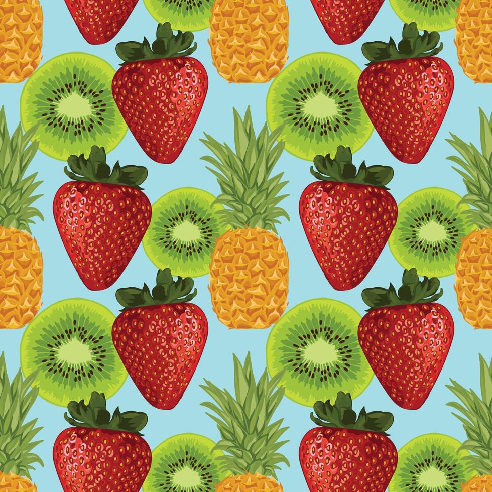 fruits drawing seamless background pattern vector