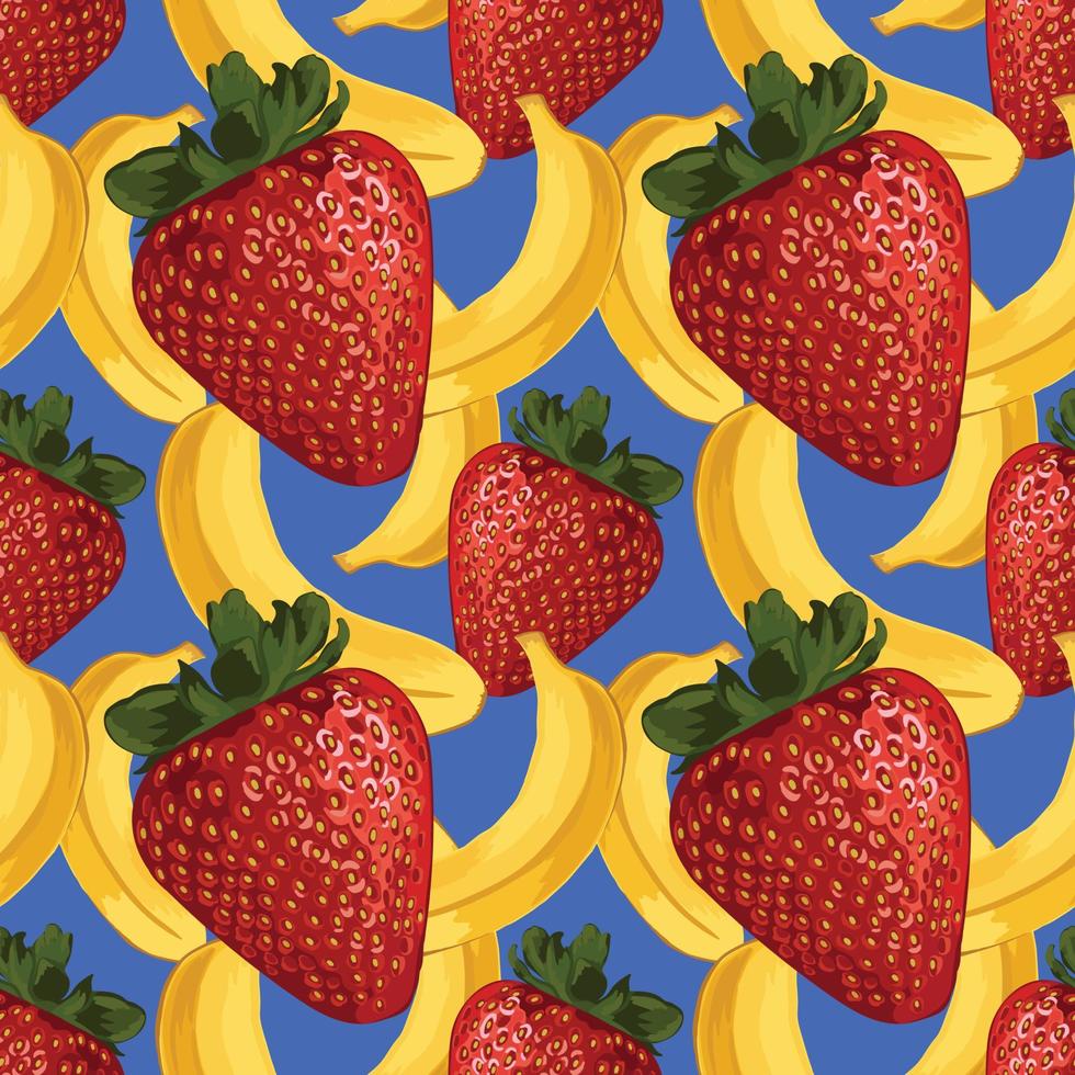 fruits drawing seamless colorful background pattern vector