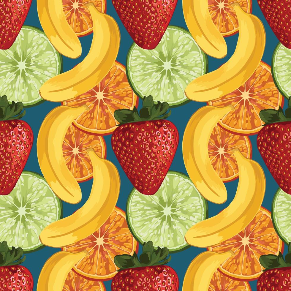 fruits drawing seamless background pattern vector