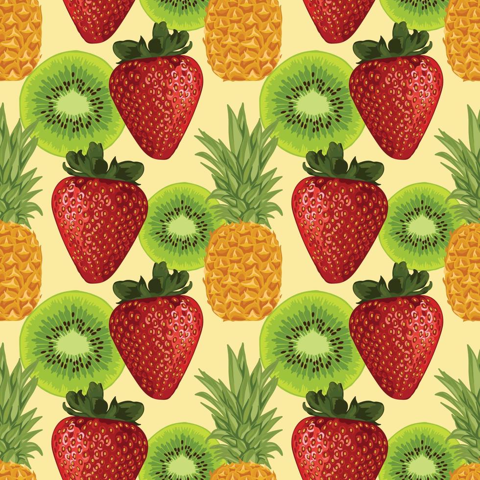 fruits drawing art seamless background pattern vector