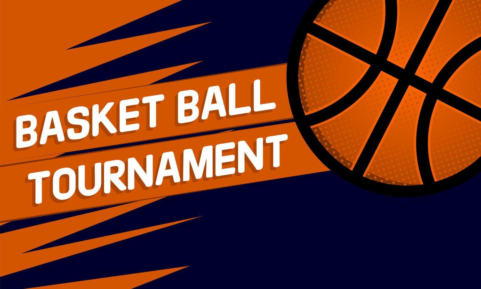 Basketball tournament vector background, basketball poster wallpaper