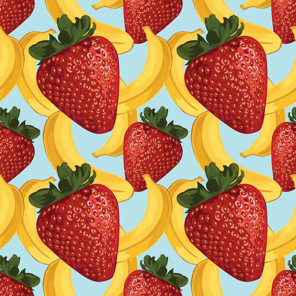 fruits colorful drawing seamless background pattern vector