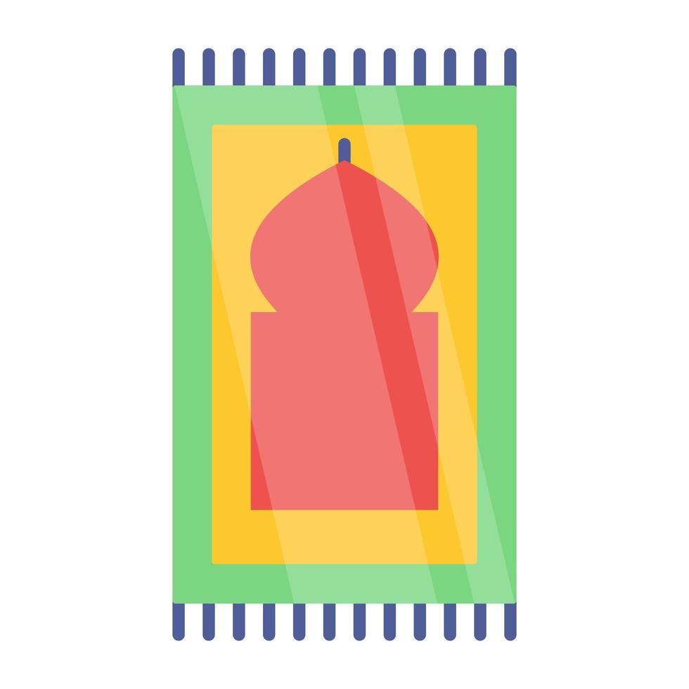 An icon design of prayer mat vector