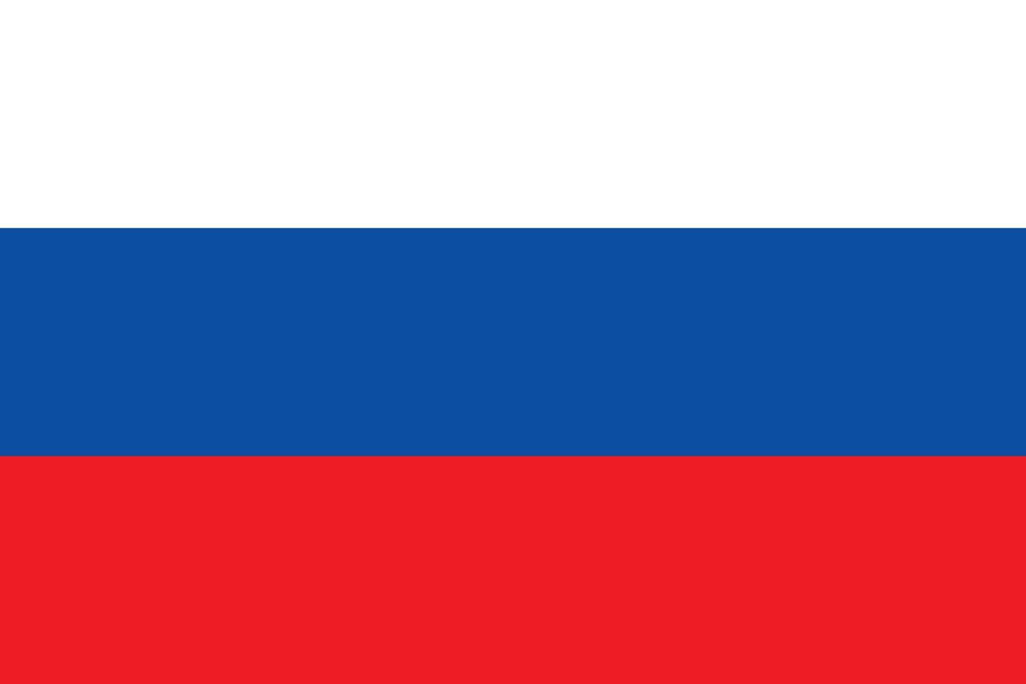 imagen vectorial de la bandera rusa eps 10 vector