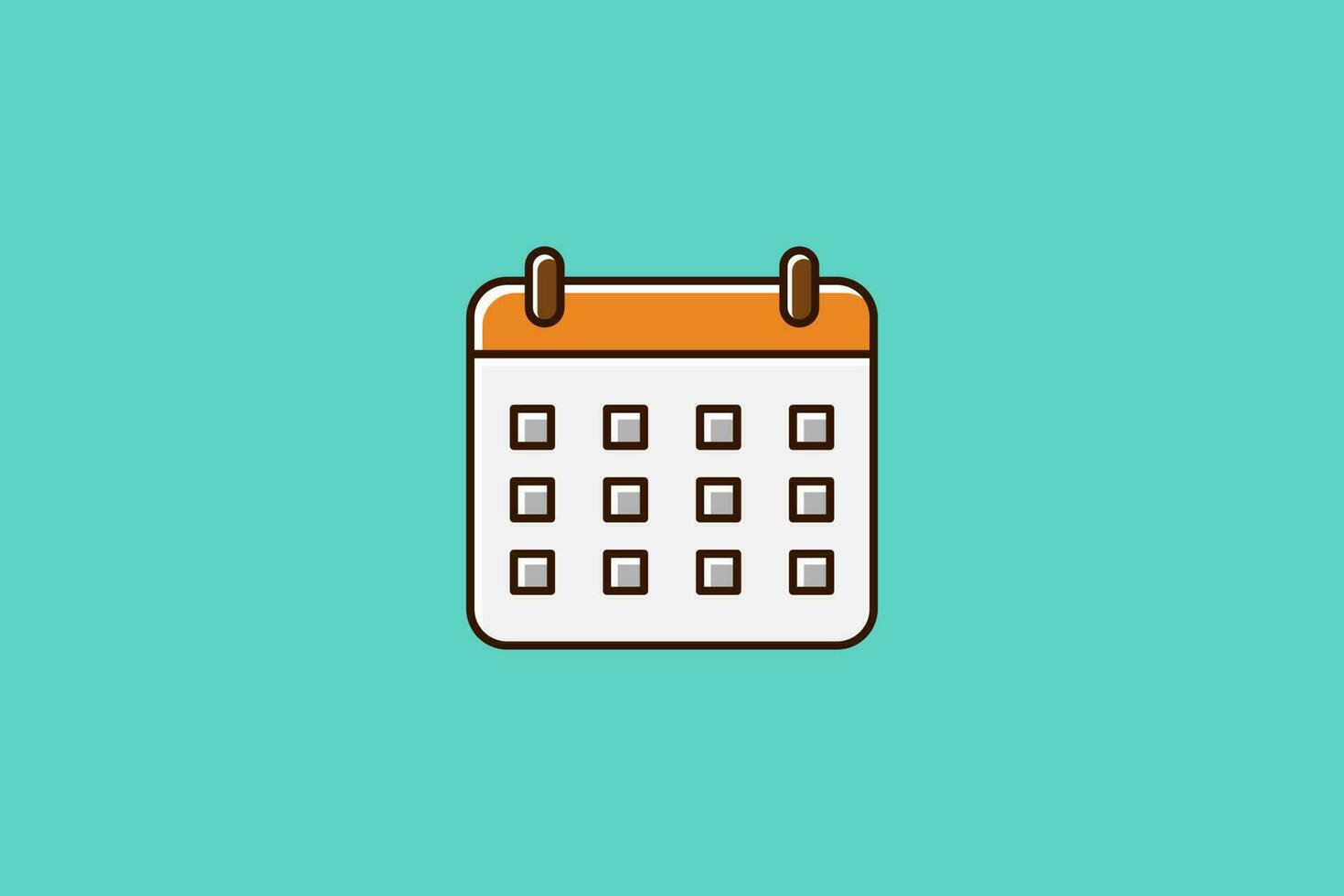 Calendar icon vector