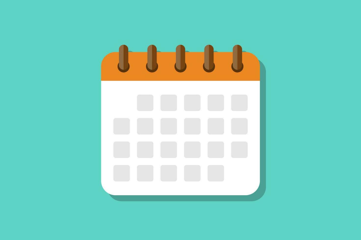 Calendar flat design vector