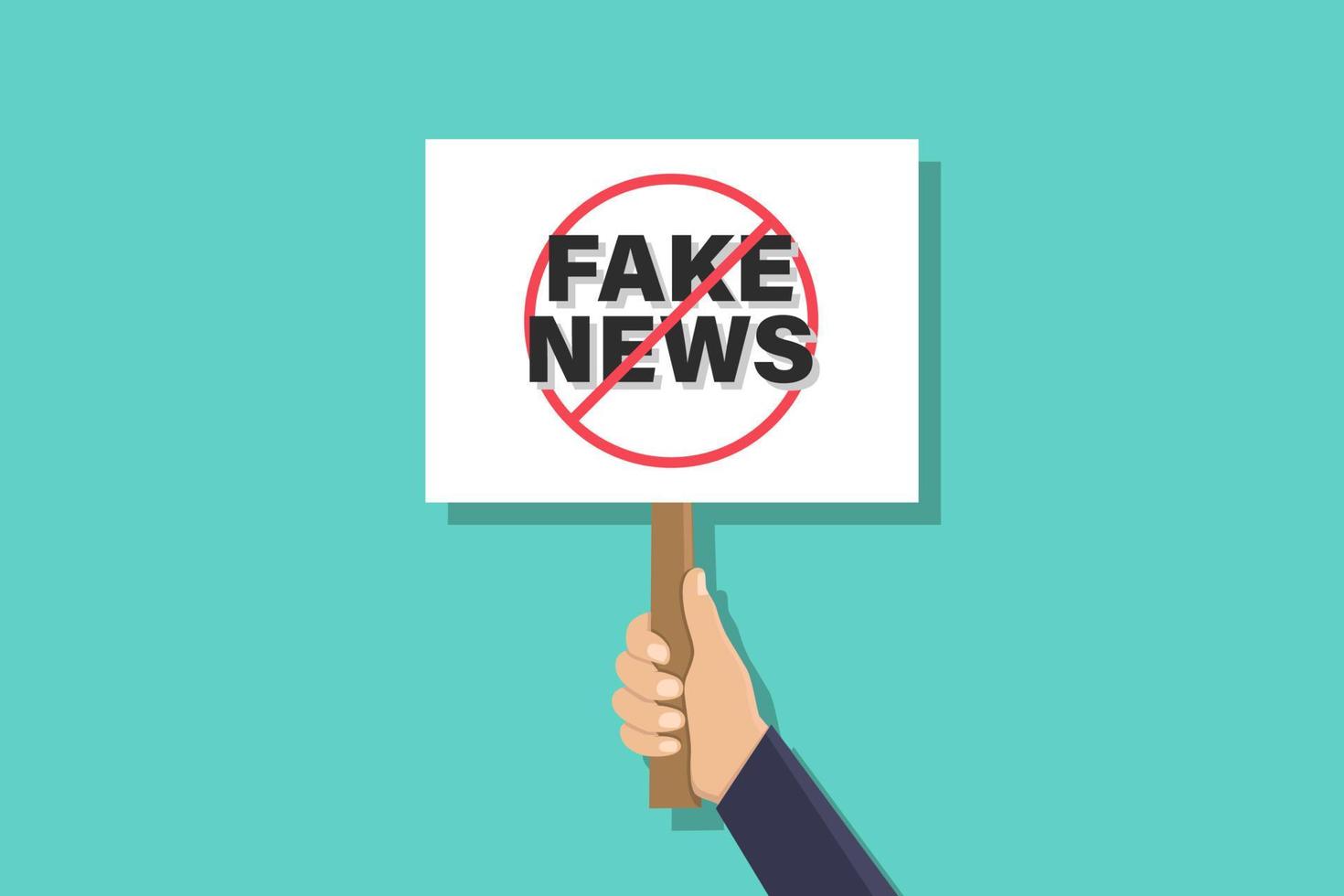 Stop fake news vector design illustration