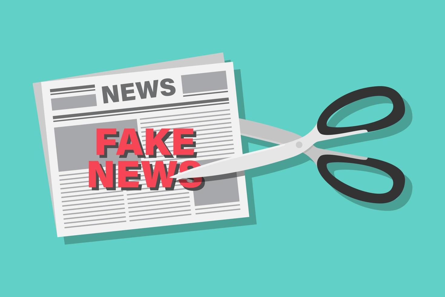 Fake news vector design illustration