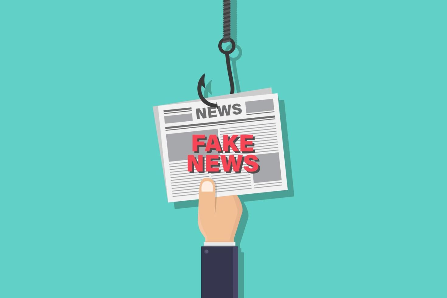 Fake news vector design illustration