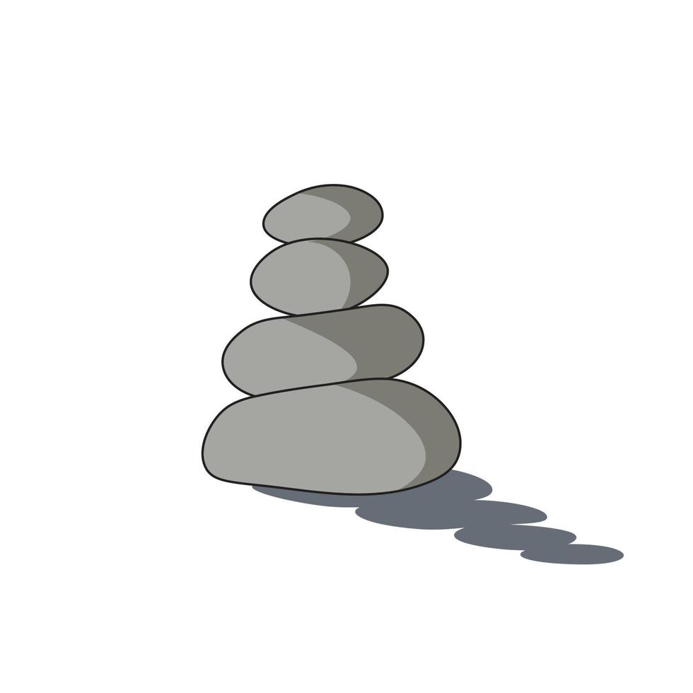 piedra zen ilustración vectorial eps vector