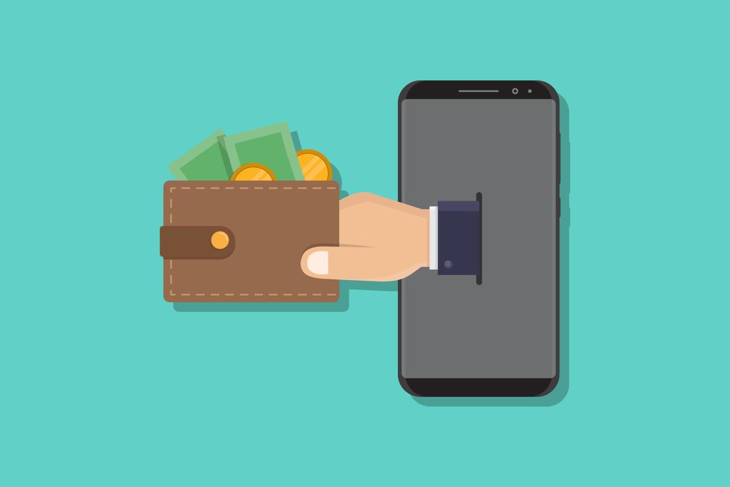 e wallet vector design