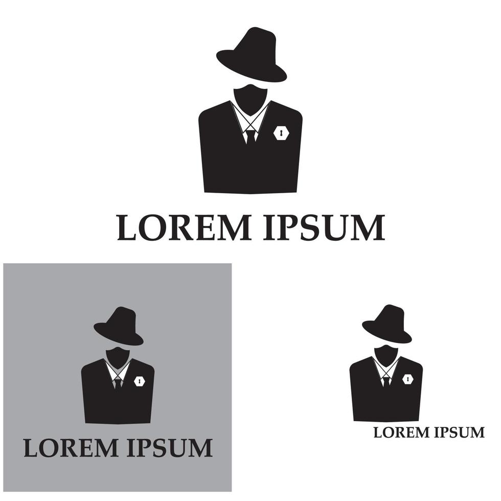 Hacker icon logo vector background