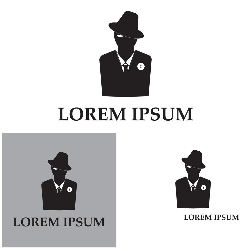 Hacker icon logo vector background