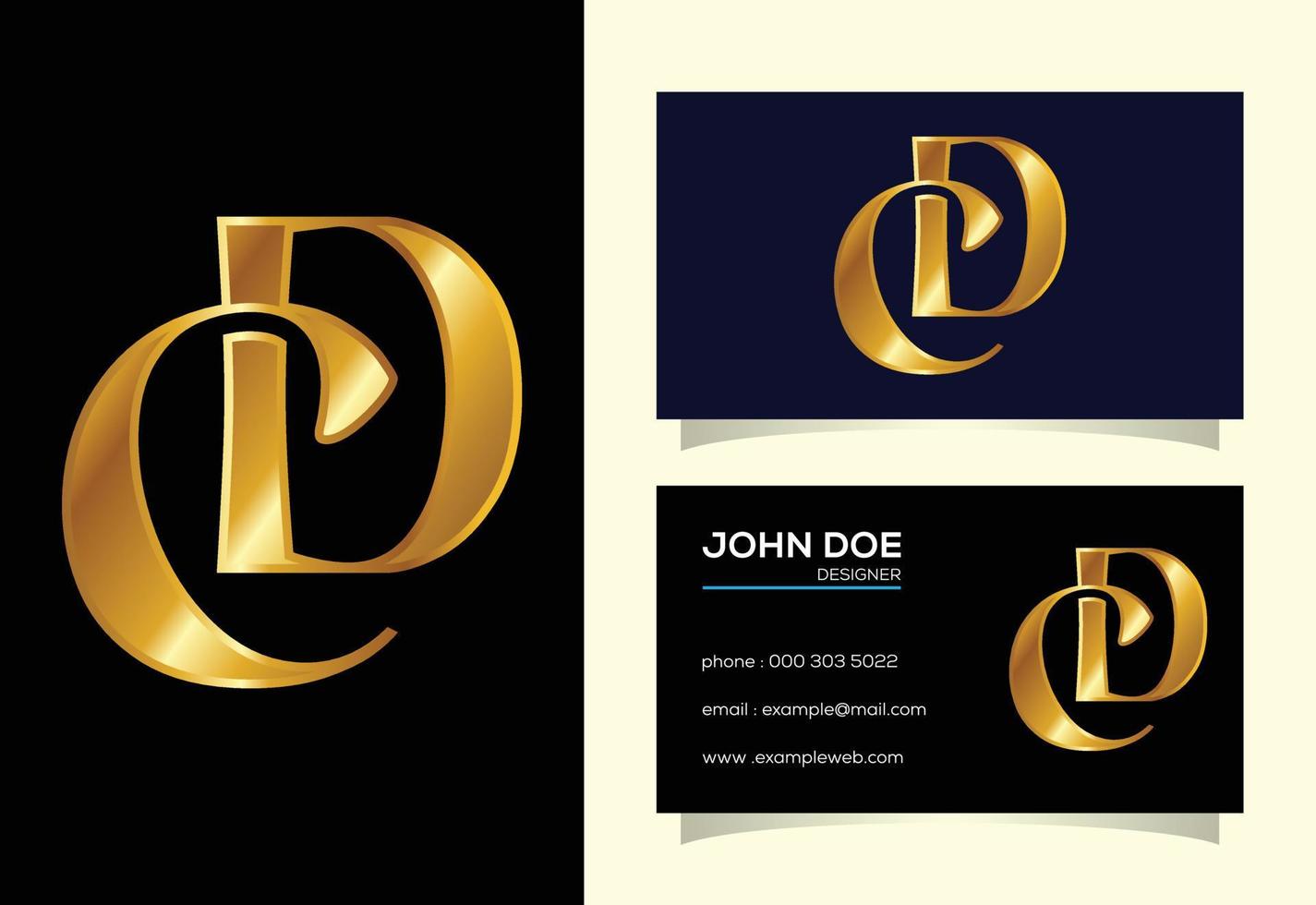 Initial Letter C D Logo Design Vector. Graphic Alphabet Symbol For Corporate Business Identity vector