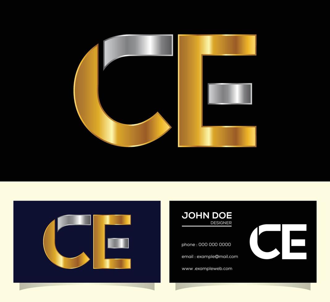 Initial Letter C E Logo Design Vector. Graphic Alphabet Symbol For Corporate Business Identity vector