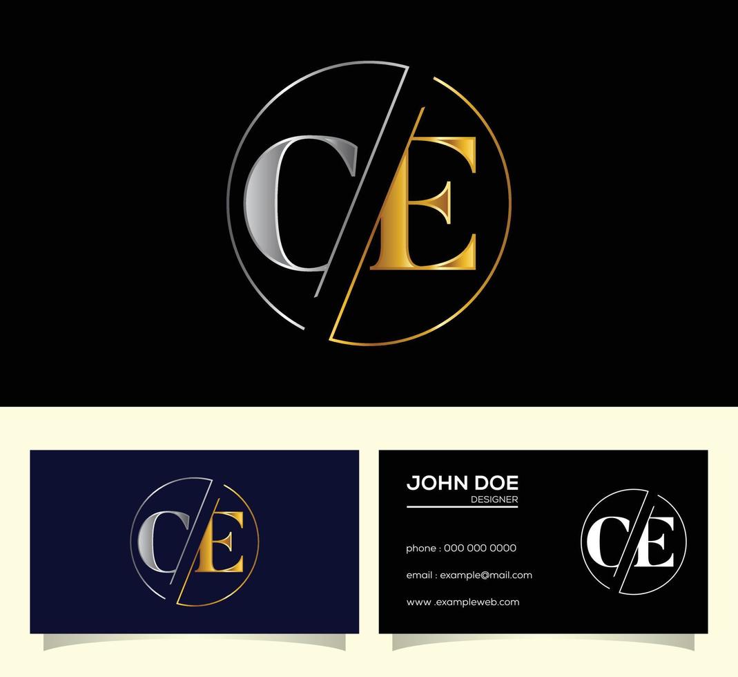 Initial Letter C E Logo Design Vector. Graphic Alphabet Symbol For Corporate Business Identity vector