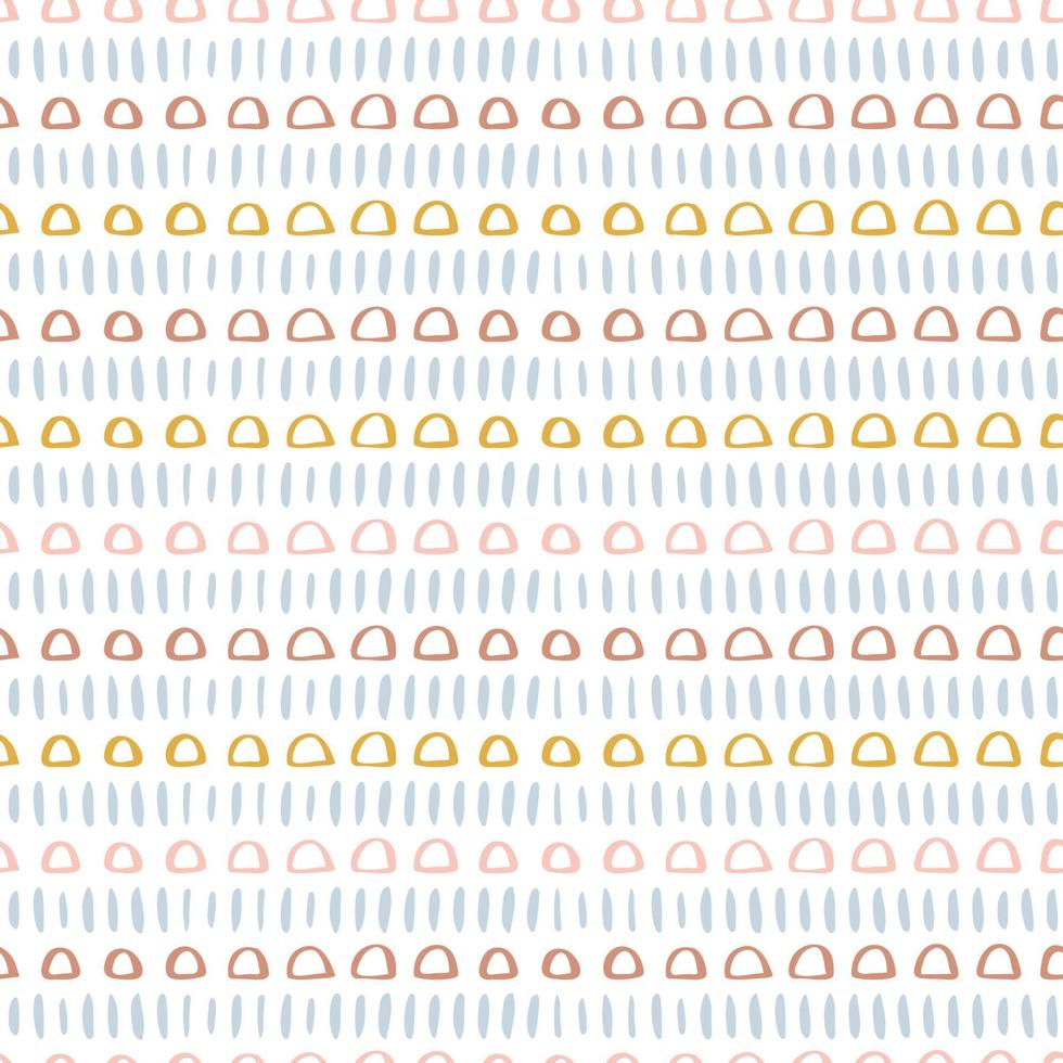 Vector seamless surface pattern design Childish background Trendy customized color Childhood hipster Boho theme Scandinavian style geometric abstract pattern For printing on paper and fabric