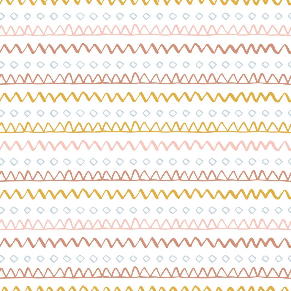 Vector seamless surface pattern design Childish background Trendy customized color Childhood hipster Boho theme Scandinavian style geometric abstract pattern For printing on paper and fabric