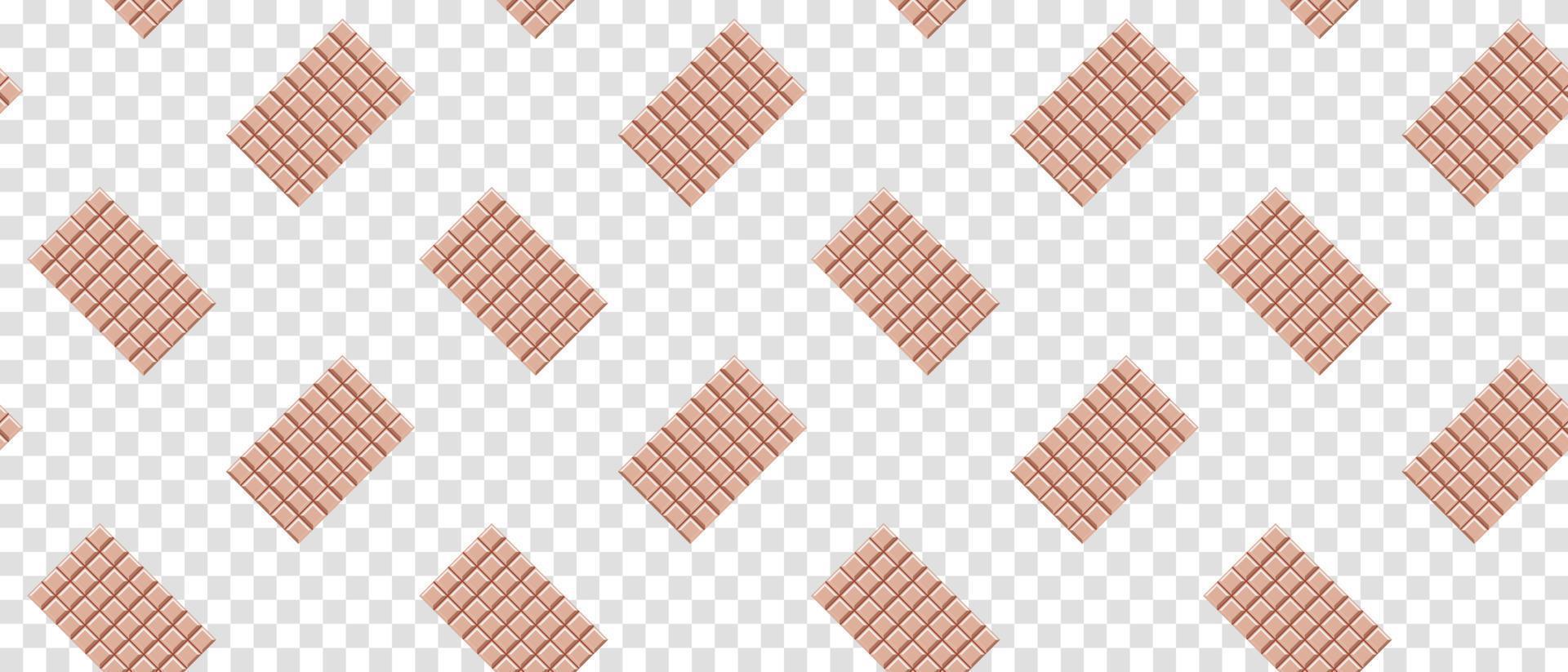 Chocolate bar cocoa dessert seamless pattern. Chocolate bar seamless pattern. Vector illustration