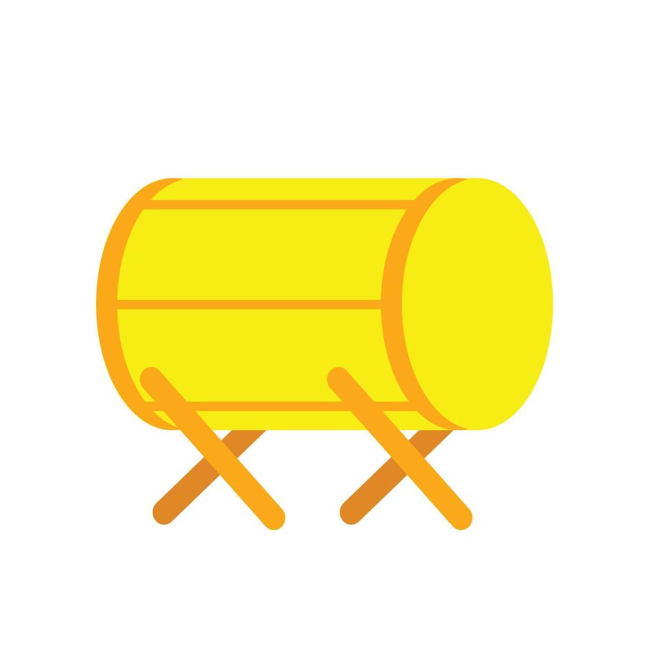 icono plano amarillo islámico aislado vector