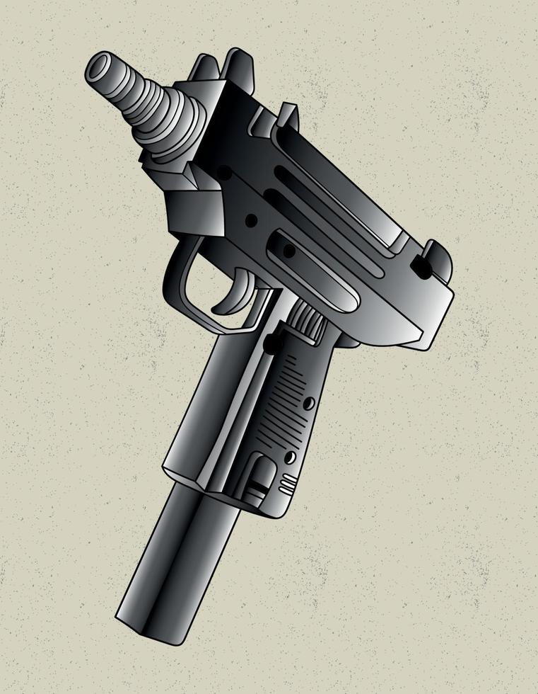 machine gun war element vector