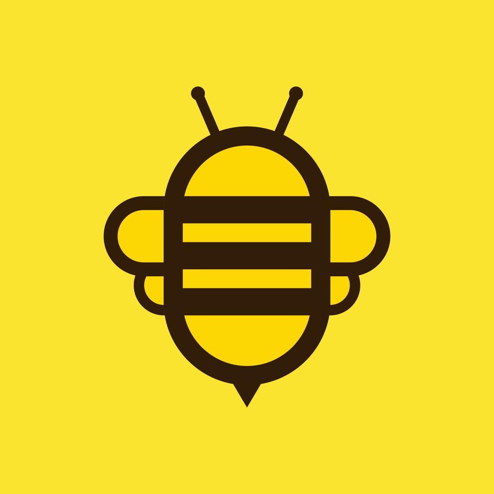 Honey bee icon. Honey flying bee. Insect.bugs, insects and arachnids Flat style vector illustration.