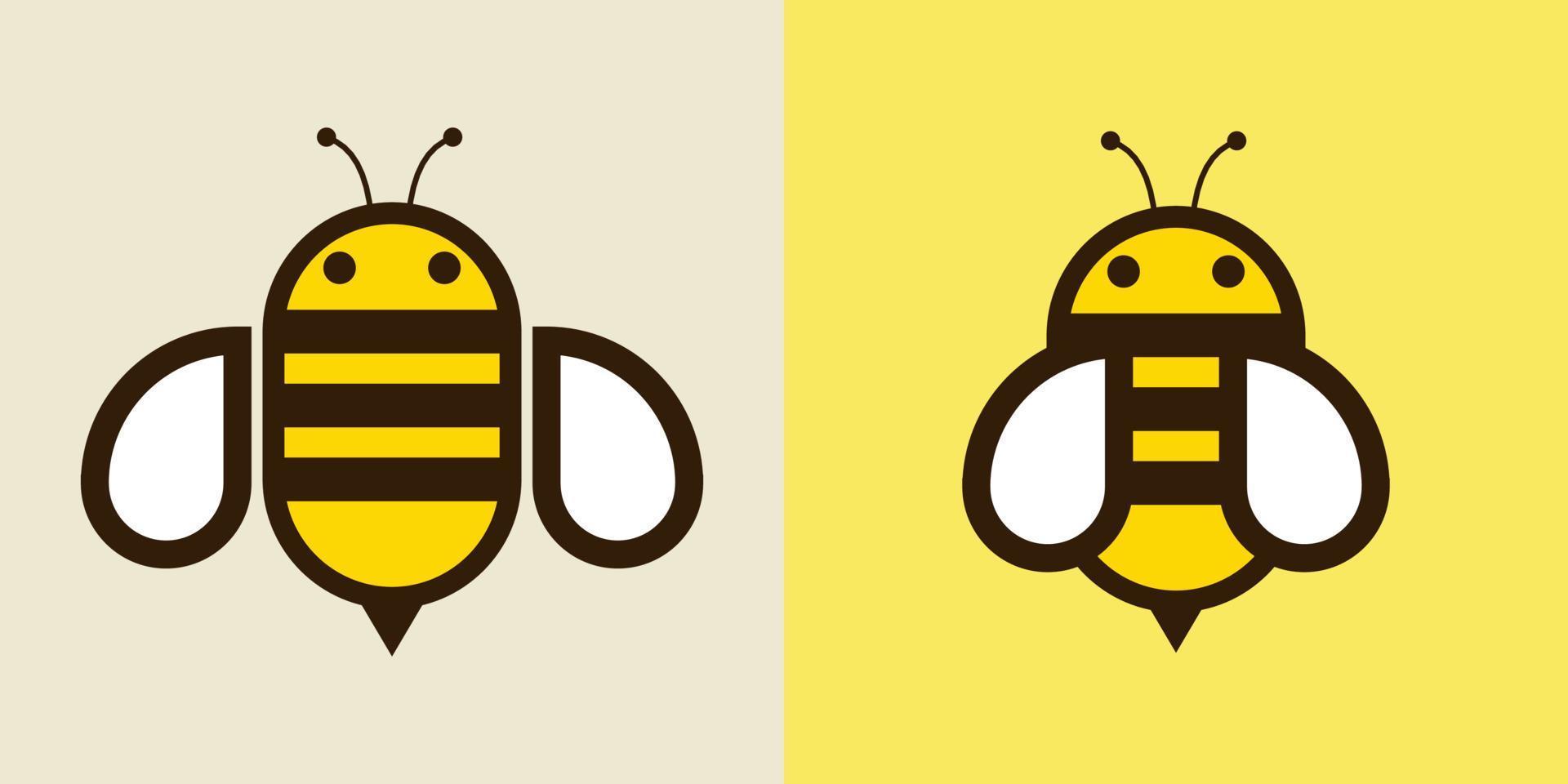 icono de abeja de miel. abeja voladora de miel. insect.bugs, insectos y arácnidos ilustración vectorial de estilo plano. vector
