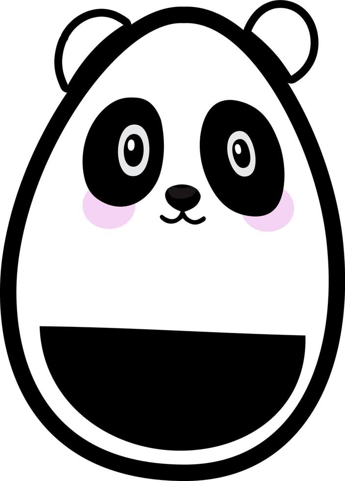 Panda Egg, Easter It can be used on T-Shirt, Sweater, Jumper, Hoodie, Mug, Sticker, Pillow, Bags, Greeting Cards, Badge, Or Poster vector