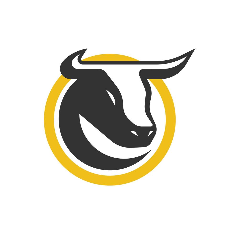 bull head logo vector illustration