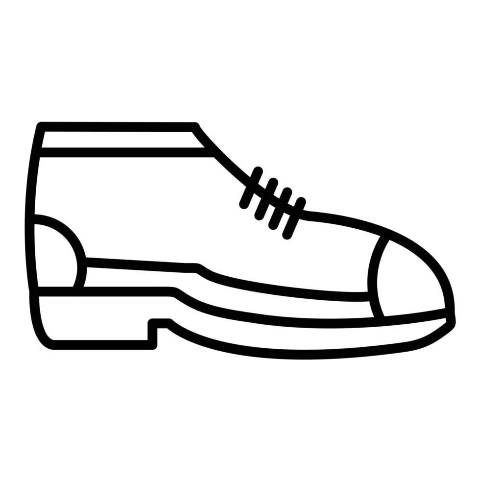 Winter Boot Line Icon vector
