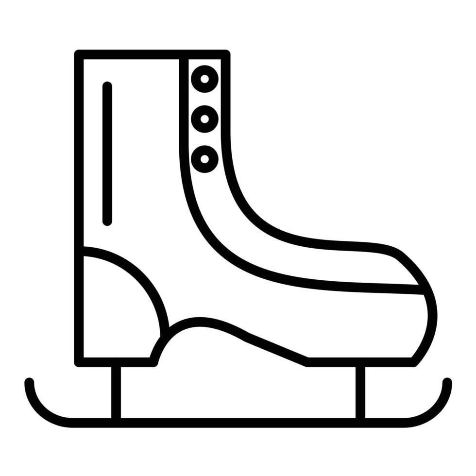 Ice Skate Line Icon vector