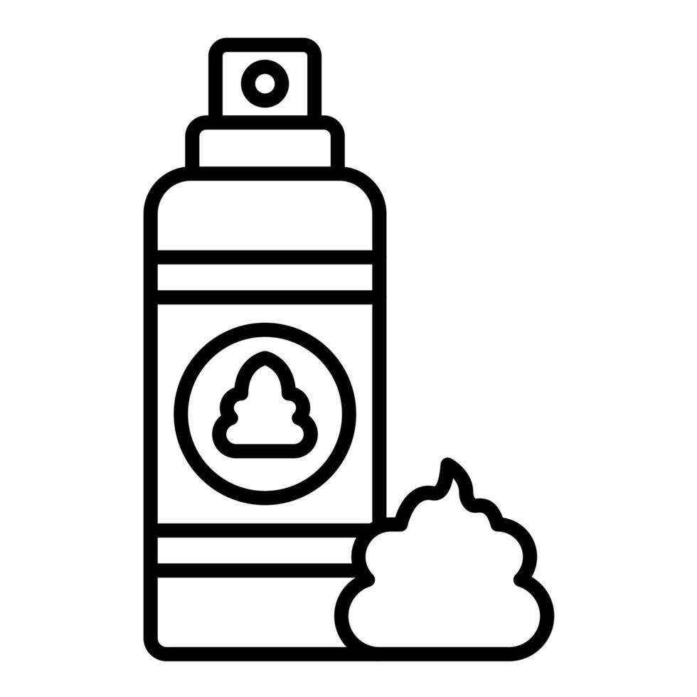 Shaving Cream Line Icon vector