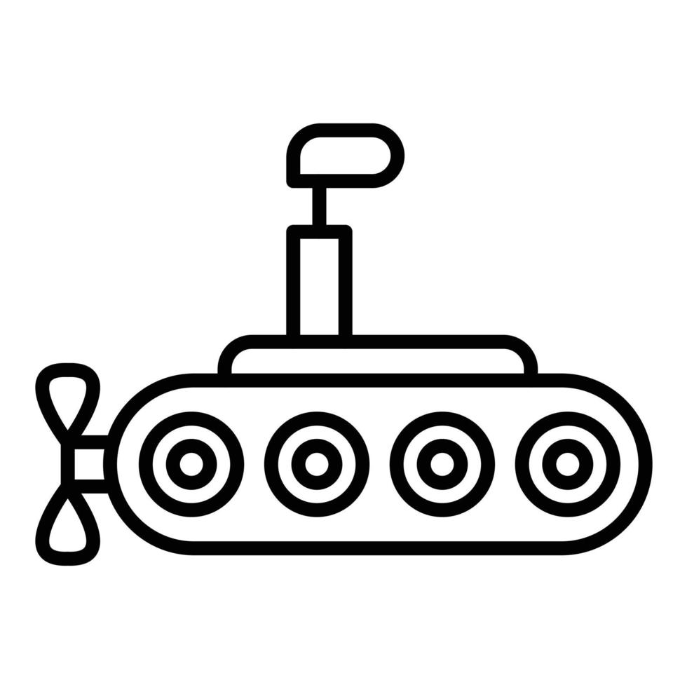 Submarine Line Icon vector