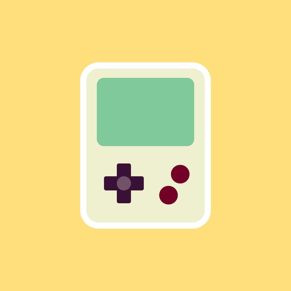 videojuego portátil, icono de game boy en diseño plano vector