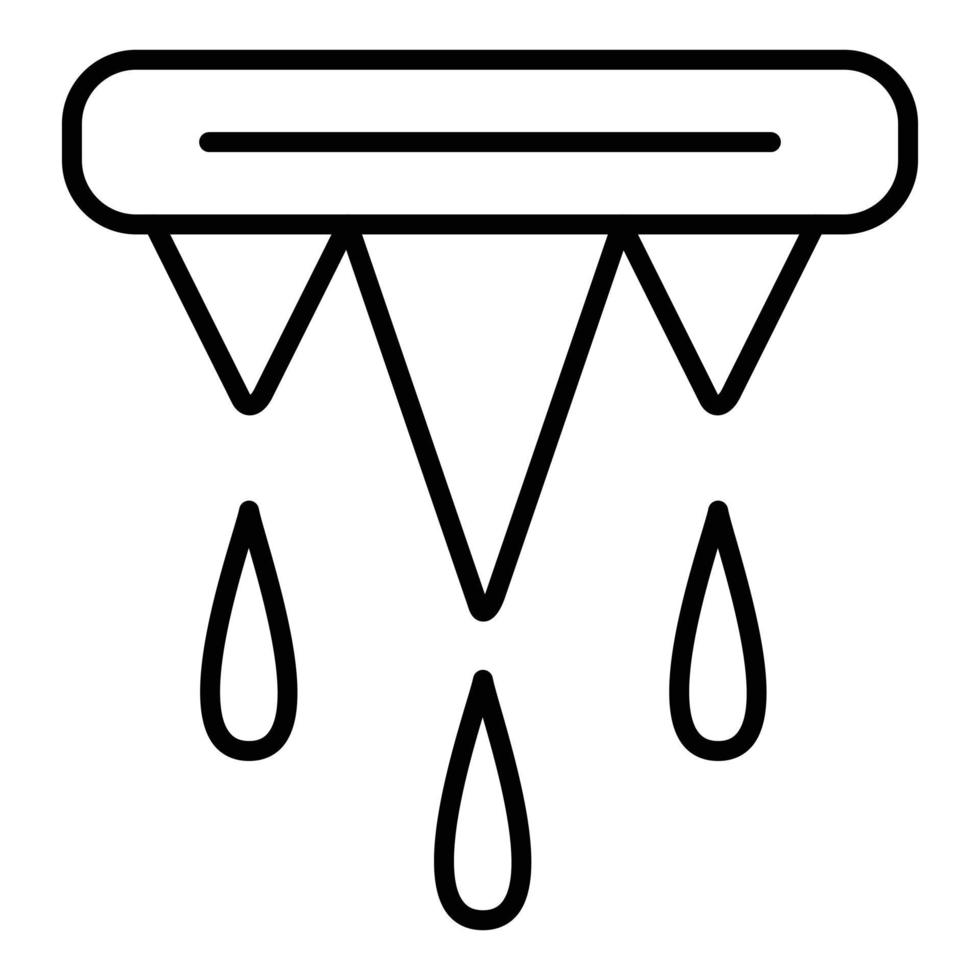 Thaw Line Icon vector