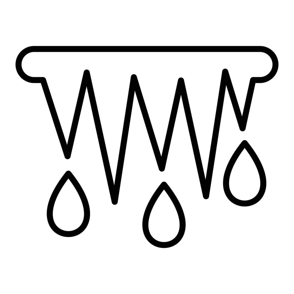 Stalactite Line Icon vector