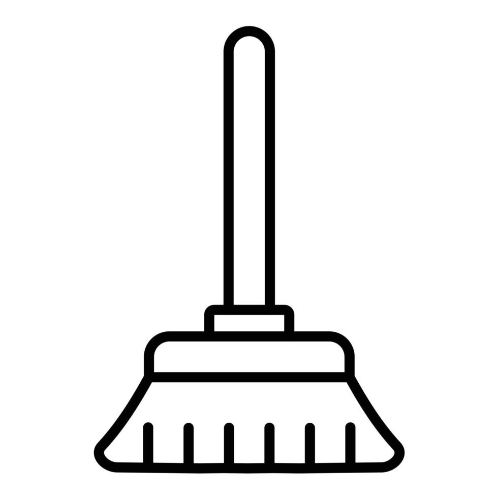 Broom Line Icon vector