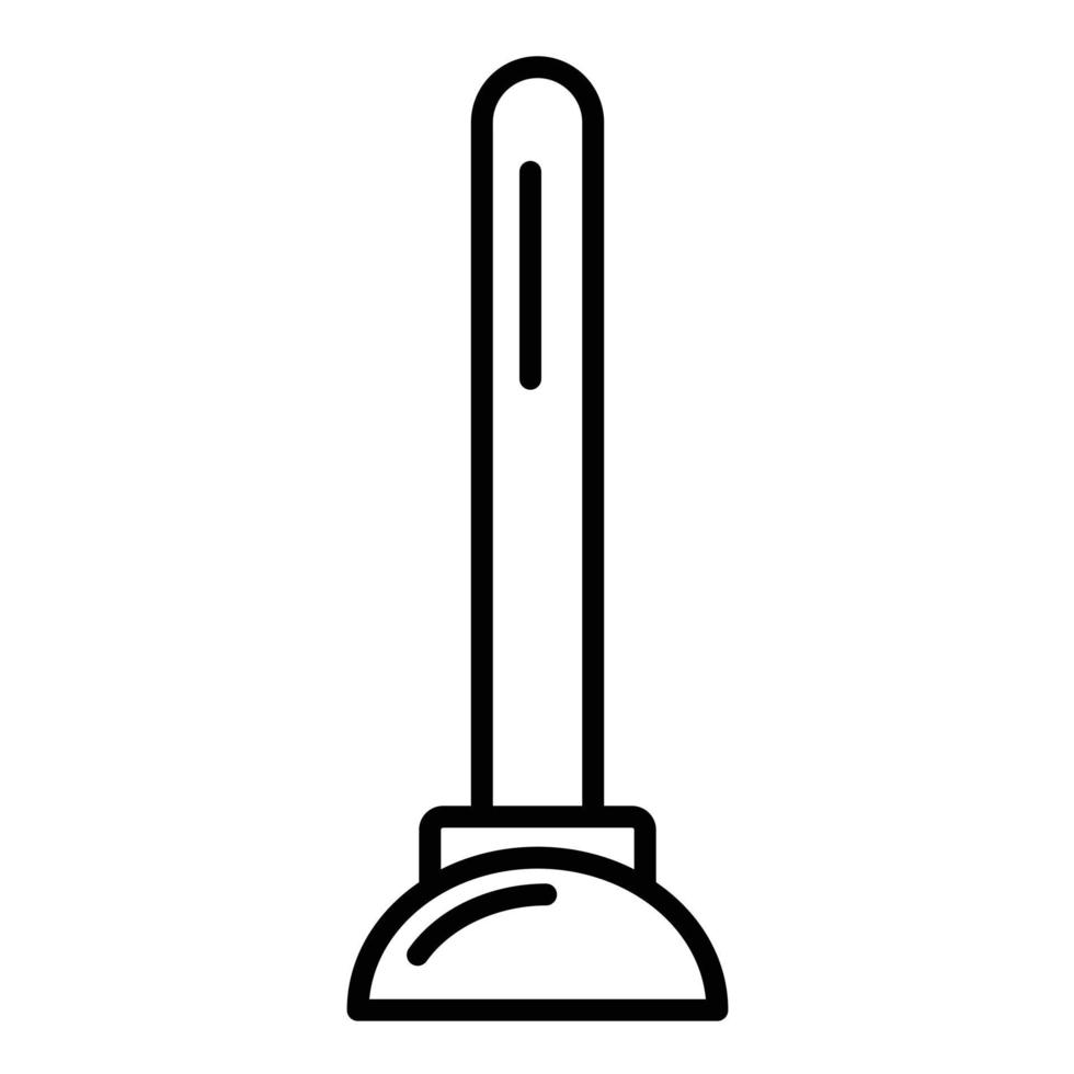 Plunger Line Icon vector