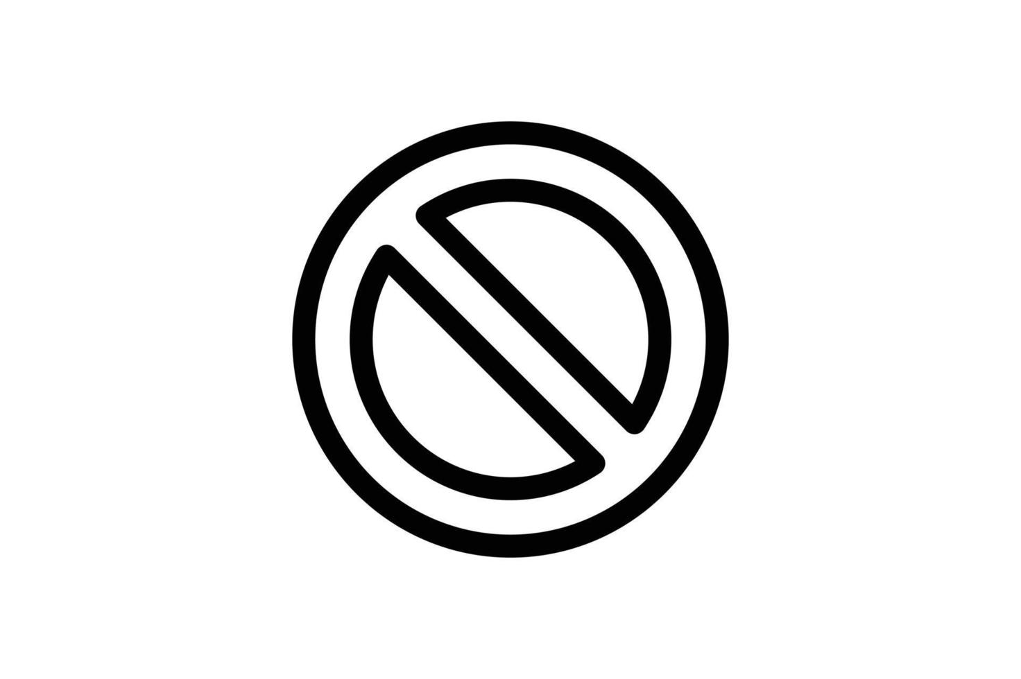 icono de estilo de línea de rescate prohibido gratis vector